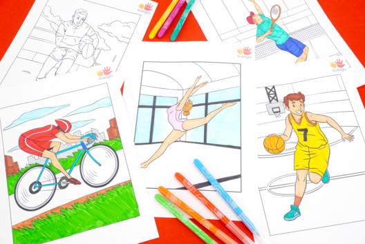 jeux olympiques coloriages activites enfants - Activités manuelles dessin - 10doigts.fr