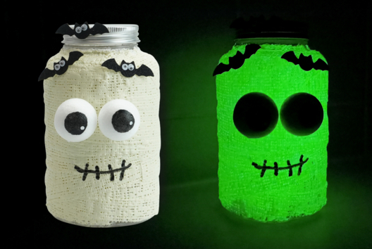 momie bandes plâtre activité halloween DIY - Activités manuelles Halloween - 10doigts.fr