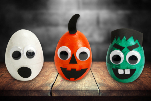 monstres halloween lumineux cirtouille fantome enfants - Activités manuelles Halloween - 10doigts.fr