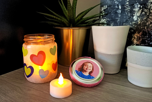 photophore fête des mères - Activités manuelles fête des mères - 10doigts.fr - 2