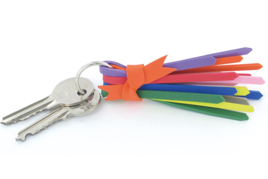 Porte-clef en caoutchouc souple - Activités manuelles fête des mères - 10doigts.fr