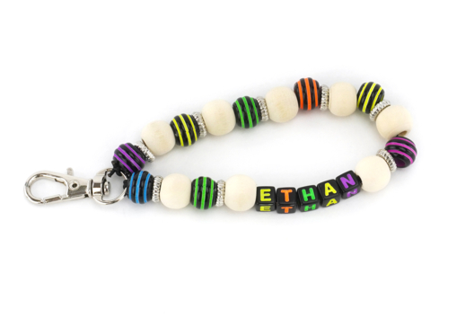 porte clés prénom perle enfant cadeau - Activités manuelles porte-clés - 10doigts.fr - 2