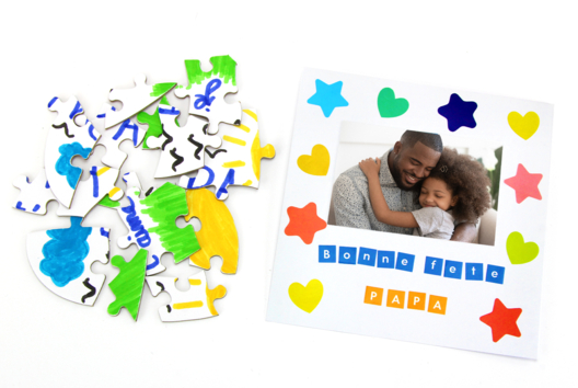 Puzzle Fete des Peres Enfant - Activités manuelles fête des pères - 10doigts.fr - 2
