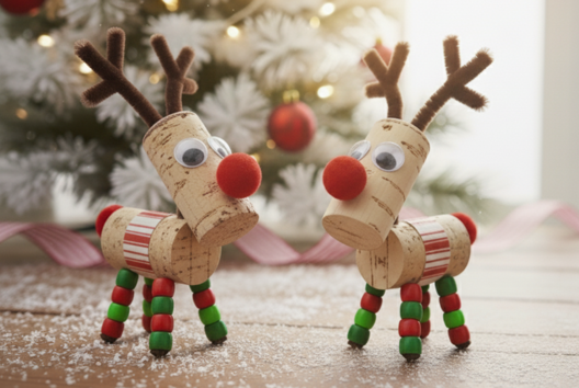 renne bouchon liège noël activité - Activités manuelles animaux - 10doigts.fr - 2