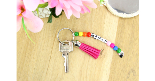 Porte Clé Métal Croissant De Lune Stylisé Porteclef Maison