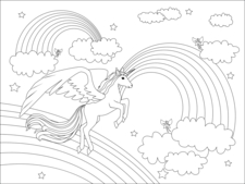 Coloriages licorne - Coloriages - 10doigts.fr