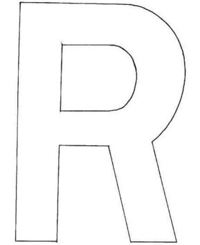 R majuscule - 10doigts.fr