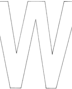 W majuscule - 10doigts.fr