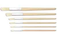 Set de 6 brosses rondes, tailles assorties - Pinceaux brosses - 10doigts.fr