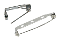 broches plates métal argent - Broches - 10doigts.fr