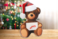 Cartes oursons à message - 6 cartes - Cartes et Papiers de Noël - 10doigts.fr