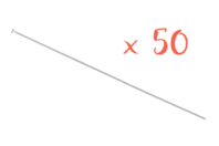 clous tête plate argent - Anneaux, clous - 10doigts.fr