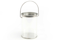 Lanterne Plastique anse - Plastique Transparent - 10doigts.fr