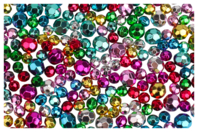 Perles rondes métallisées à facettes - 200 perles - Perles Plastique - 10doigts.fr