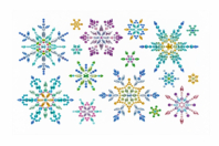 stickers cristal flocons strass - Gommettes de Noël - 10doigts.fr