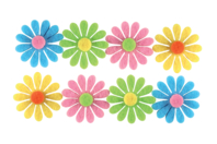 stickers feutrine fleurs - Stickers en Feutrine - 10doigts.fr