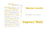stickers foil doré - Gommettes et stickers Noël - 10doigts.fr