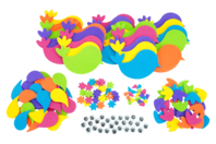 stickers oiseaux caoutchouc souple - Stickers en mousse - 10doigts.fr