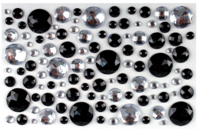 strass noir et blanc - Strass - 10doigts.fr