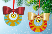 Kit boules de noël à pailleter - 6 couleurs assorties - Suspensions et boules de Noël - 10doigts.fr
