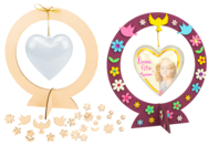 suspensions coeurs cadeau fête des mères - Kits fête des parents - 10doigts.fr