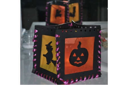 lanterne halloween - Créations d'enfant - 10doigts.fr