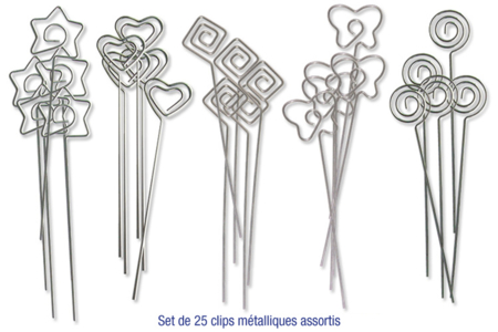 Clips pense-bête en métal - Clips et mousquetons – 10doigts.fr