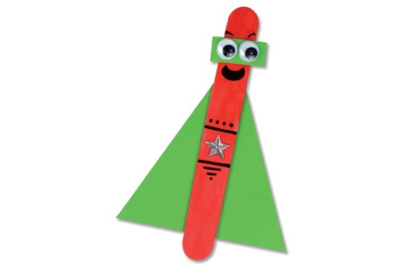 Marque-page super héros - Activités manuelles personnages rigolos – 10doigts.fr