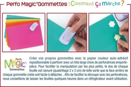 Papier adhésif spécial gommettes - Stickers Fantaisies – 10doigts.fr
