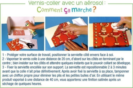 Vernis-colle en aérosol 250 ml - Colles en aérosol – 10doigts.fr
