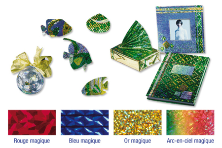 Film holographique auto-adhésif - 10doigts.fr
