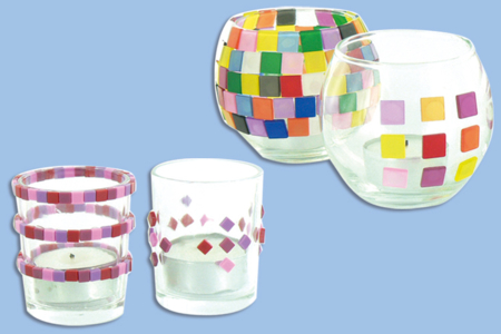 Mosaïques en résine acrylique opaques mates aspect givré (dépoli) - Mosaïques en résine – 10doigts.fr