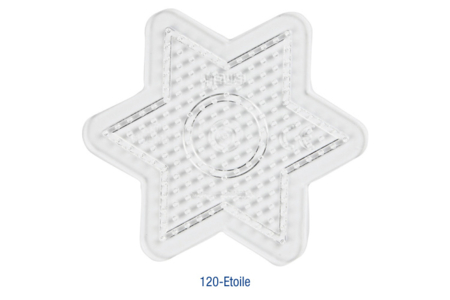 Plaque étoile pour perles fusibles - Perles à repasser 5 mm – 10doigts.fr
