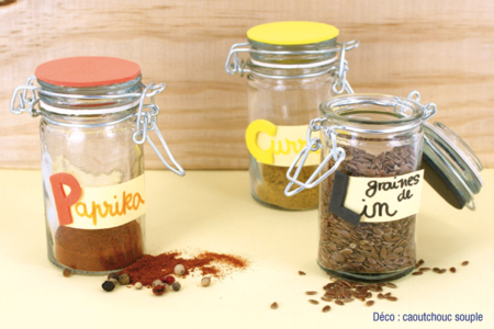 Pot à épices rond en verre - Supports en Verre – 10doigts.fr