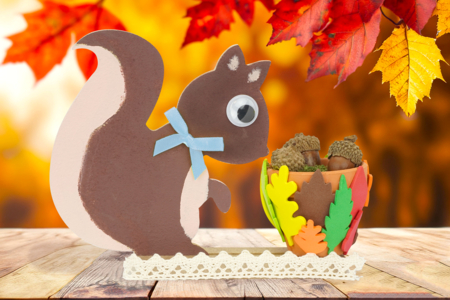 Activite Enfant Automne Ecureuil - Activités manuelles Automne – 10doigts.fr