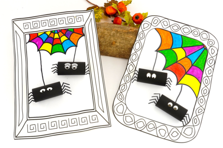 Activité Halloween Araignée Rouleau papier - Activités manuelles Halloween – 10doigts.fr