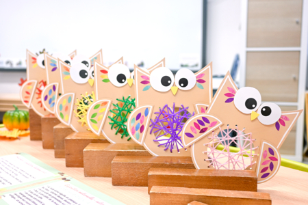 Activité Hiboux Tisser - Kits créatifs Automne – 10doigts.fr