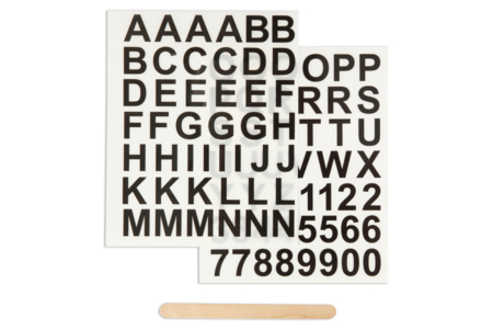 alphabet noir - Transferts et Thermocollants – 10doigts.fr