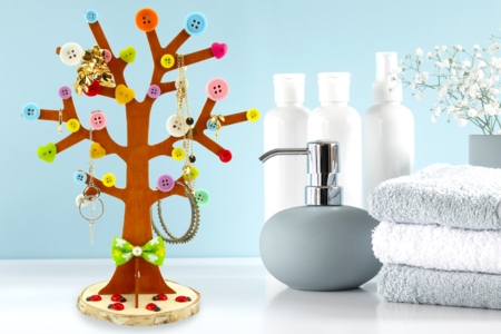 arbre bijoux fête des mères cadeau - Activités manuelles fête des mères – 10doigts.fr