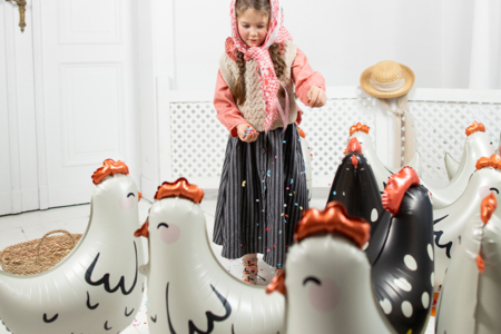 ballon poule pâques - Accessoires décoratifs de Pâques – 10doigts.fr