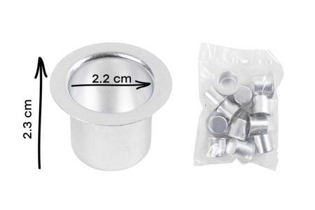 Bases chandelles - 12 pièces 2cm - Bougeoirs et photophores – 10doigts.fr