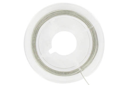 bobine fil cablé argent - Fil métallique – 10doigts.fr