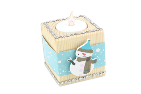 bougeoir carré - Bougeoirs en bois – 10doigts.fr