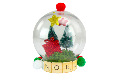 boule à neige globe - Gommettes Alphabet, messages – 10doigts.fr