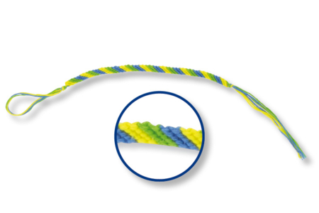 Bracelet brésilien vert - Fils à  broder – 10doigts.fr
