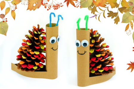 Bricolage Escargot Pomme Pin Automne - Activités manuelles Automne – 10doigts.fr