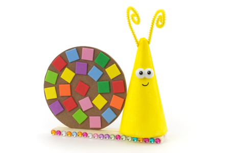 bricolage facile enfants escargot automne DIY - Activités manuelles animaux – 10doigts.fr