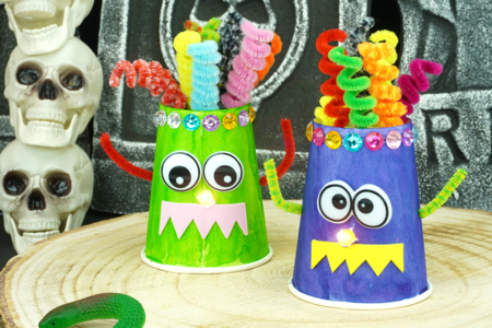 Bricolage Halloween Monstre Enfant - Activités manuelles Halloween – 10doigts.fr