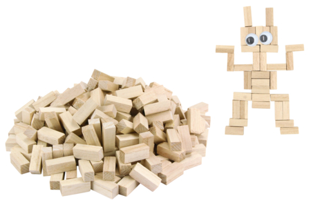 buchettes en bois - Bâtons et tiges en bois – 10doigts.fr