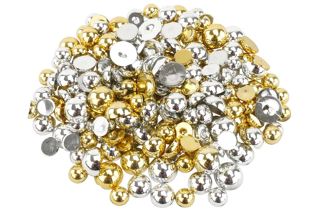 Cabochons doré et argenté - Cabochons – 10doigts.fr